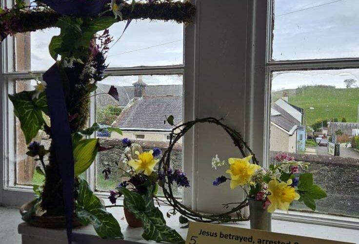 Easter Flowers 2025 at Dunscore Church