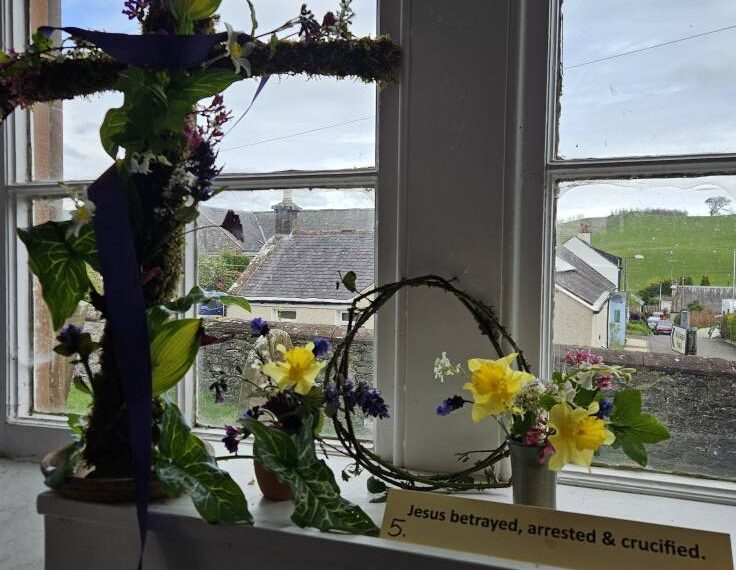 Easter Flowers 2025 at Dunscore Church